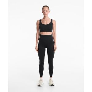 Oysho Women Leggings XS Black Perfect Adapt Super High Rise Polyamide Stretch